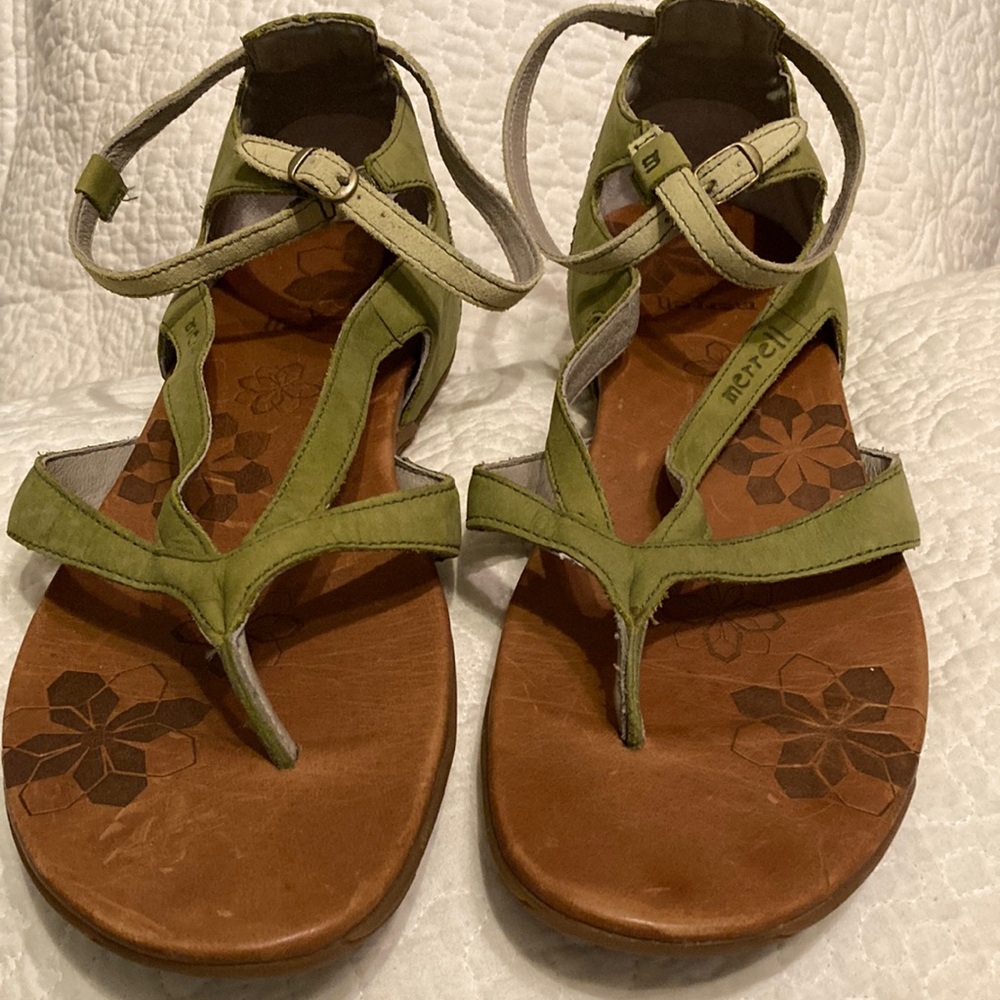 Green Merrill leather Women's Sandals